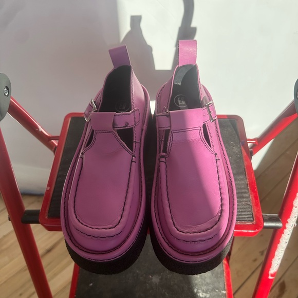 Miista Pink Platform Loafers - Picture 2 of 6
